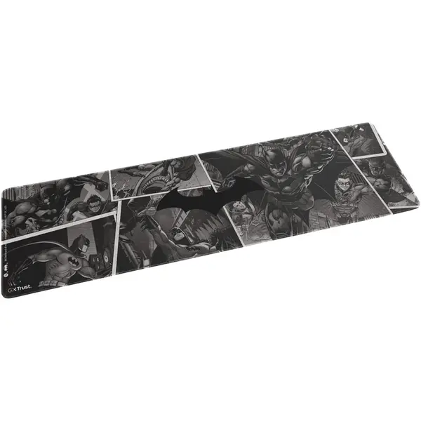 Trust Mousepad gaming Trust Superman GXT 758BM XXL, suprafata moale, dimensiuni 930 x 300 x 3mm, Negru