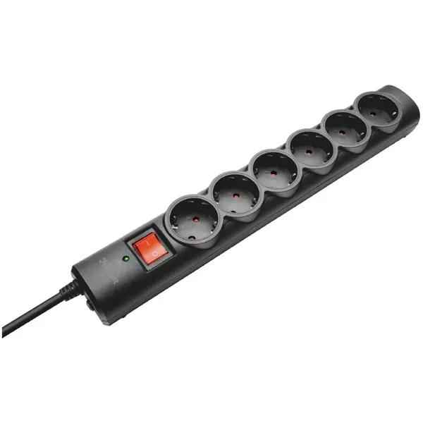 Trust Prelungitor Trust 21059, 6x schuko, Negru
