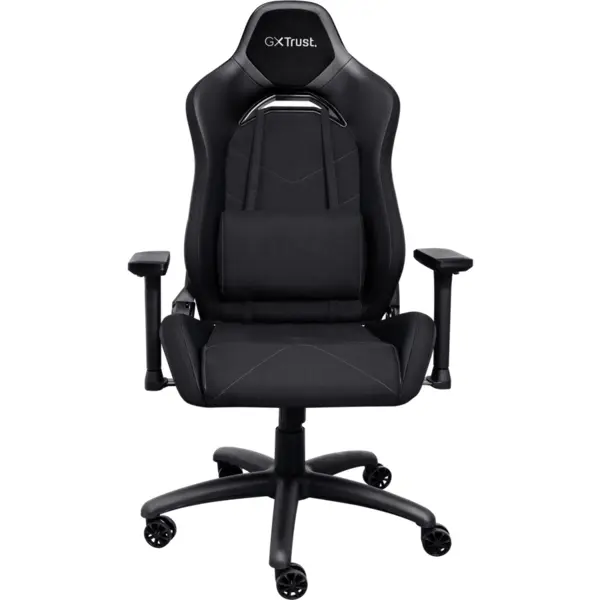 Trust Scaun gaming Trust GXT 714 Ruya, greutate maxima suportata 150 kg, inaltime adjustabila scaun 10 cm, baza stea cu 5 roti, Negru