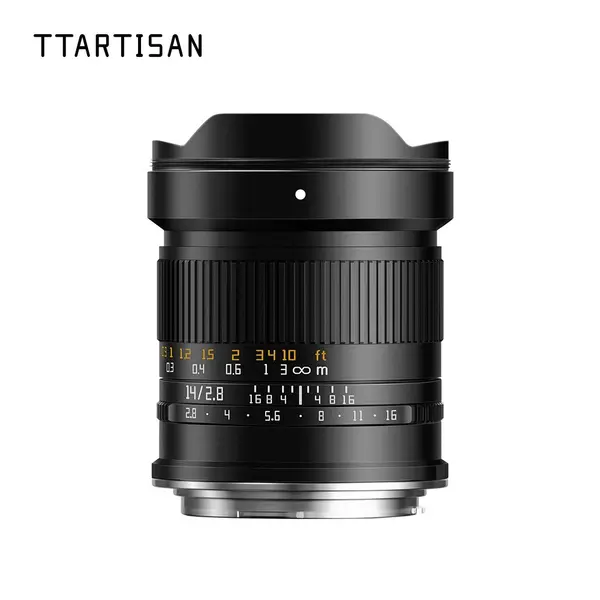 TTArtisan 14mm F2.8 Obiectiv Manual, Montura Canon RF, Full Frame, Diafragma F2.8-F16, Unghi 114°, Diametru Filtru 77mm