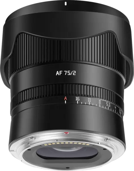 TTArtisan AF 75mm F2 Obiectiv Foto Montura Nikon Z, Diafragma F2, Autofocus, Distanta Minima Focalizare 0.75m, Negru