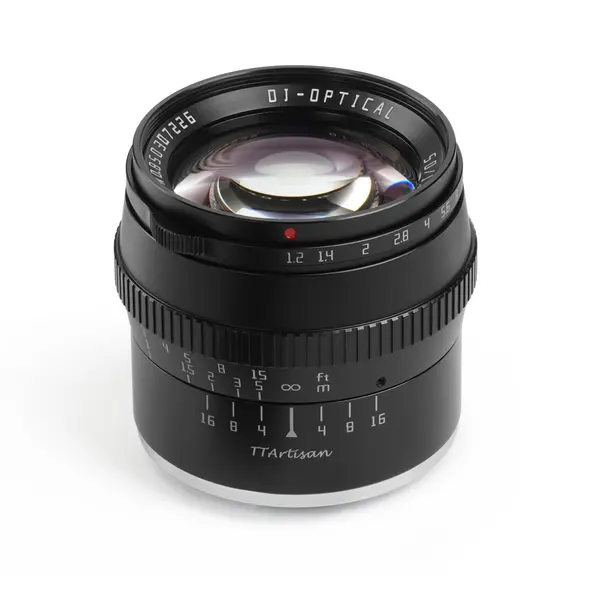 TTArtisan APS-C 50mm F1.2 Obiectiv Foto Canon EOS-M, Diafragma F1.2-F16, Focus Manual, 10 Lamele Diafragma, Filtru 52mm