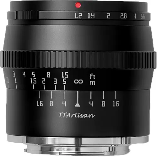 TTArtisan APS-C 50mm F1.2 Obiectiv Sony E, Focus Manual, Distanta Minima 0.5m, Diametru Filtru 52mm, Diafragma F1.2-F16