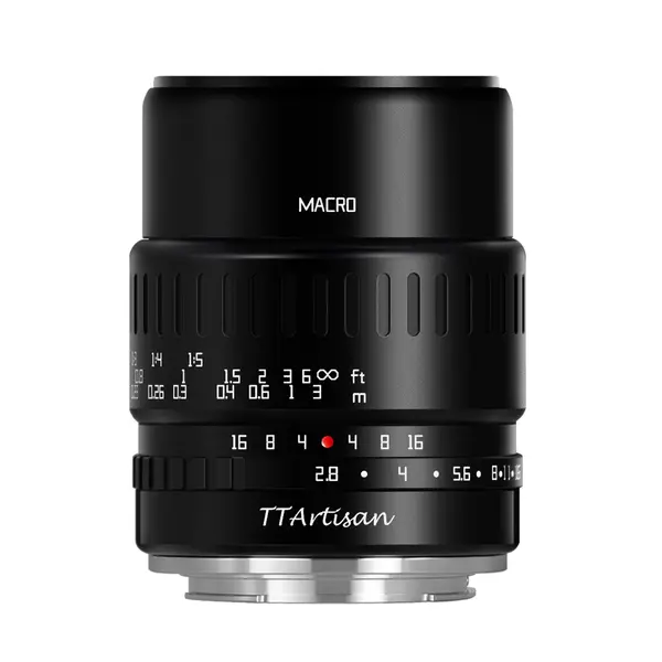 TTArtisan APS-C Macro 40mm F2.8 Obiectiv, Montura Sony E, Focus Manual, Raport Macro 1:1, Diafragma F2.8-F16, Filtru 52mm