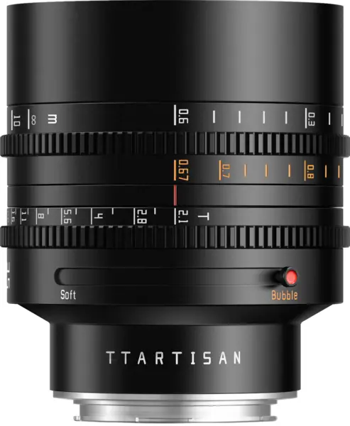 TTArtisan Cine 85mm T2.1 Obiectiv, Montura L, Bokeh Dual Mode, 11 Lamele Diafragma, Constructie Metalica, Filtru 82mm