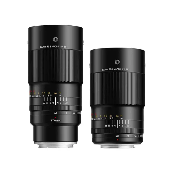 TTArtisan Macro 100mm F2.8 Obiectiv Foto, Montura Fuji X, Marire 2x, Diafragma F2.8-F22, Corp Metalic, Full Frame