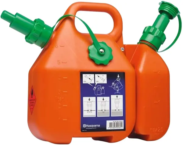 Tub combinat pentru combustibili și uleiuri Husqvarna -505698000, 6 l/ 2,5 l