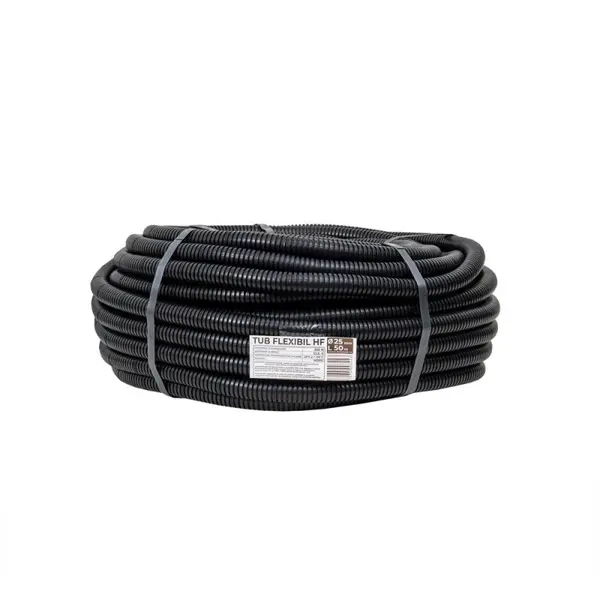 Tub Flexibil, Copex, Lungime 50 m, Diametru 25 mm, fara Fir de Tragere, PVC