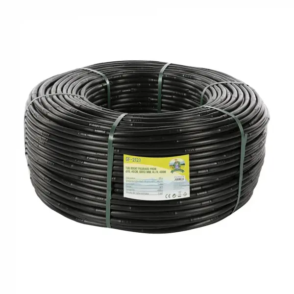 Tub irigat picurare Micul Fermier GF-2127, Premium, A 16, 40cm, 1mm, 4L h, 400m