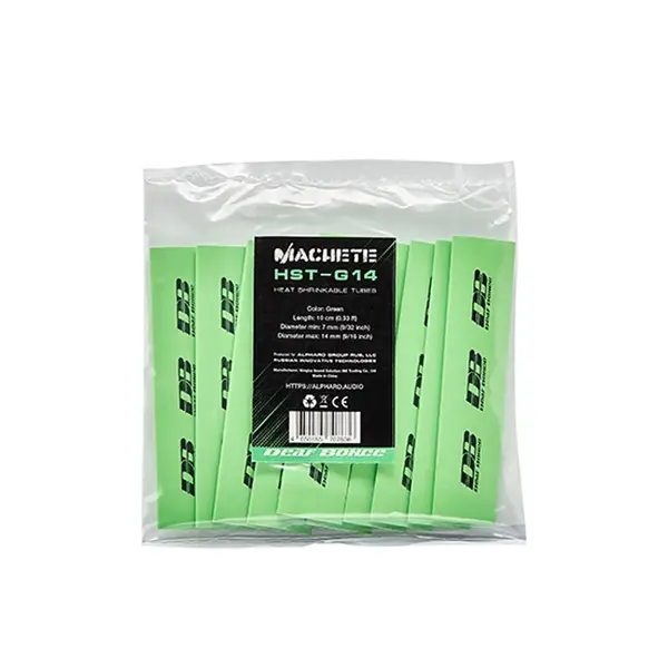 Tub termocontractabil Deaf Bonce Machete HST-G14, Verde, 14mm