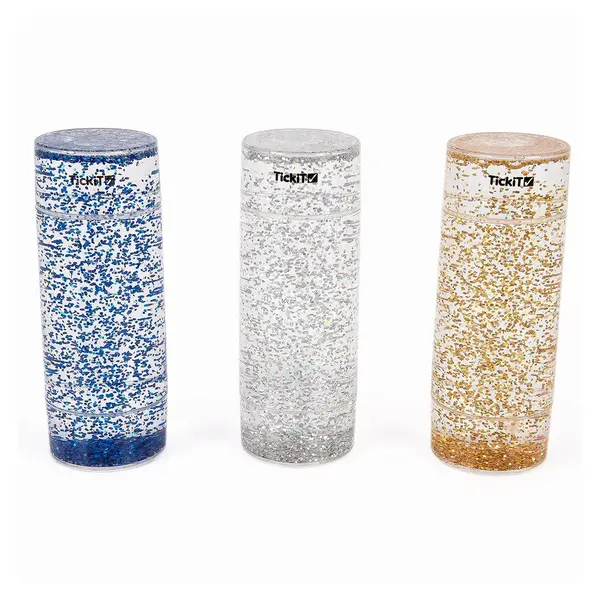 Tuburi senzoriale cu sclipici, TickiT multicolor