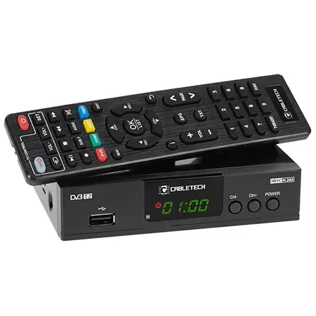 Tuner Cabletech URZ0338A, DVB-T2 H.265 HEVC LAN