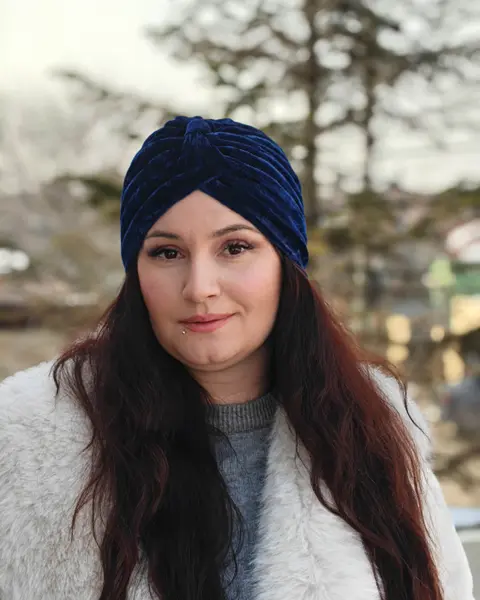 Turban Leyla 3 - Bleumarin