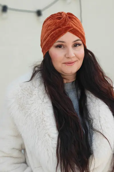 Turban Leyla 3 - Caramiziu Deschis