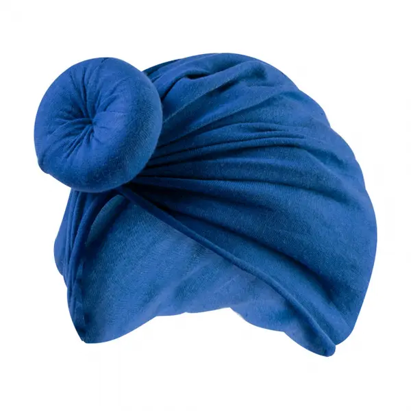 Turban pentru Fetite cu Coc - Albastru