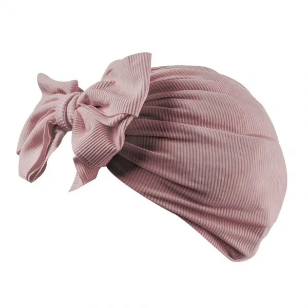 Turban pentru Fetite cu Fundita - Roz Pudra