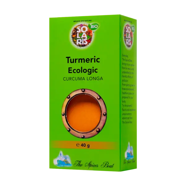 Turmeric macinat Eco The Spices Boat, 40g, Solaris