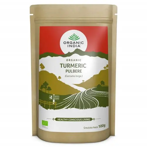 Turmeric Pulbere, 100% Organic, 100g ECO| Organic India