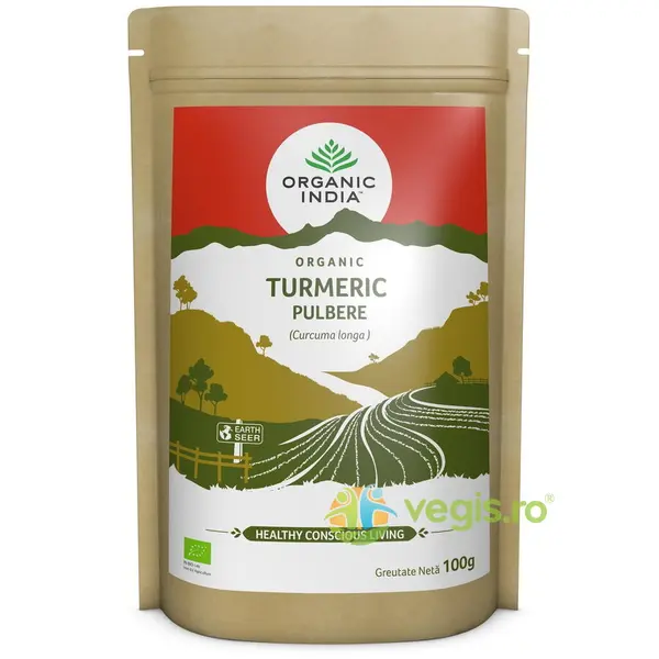 Turmeric Pulbere Fara Gluten Ecologica/Bio 100g