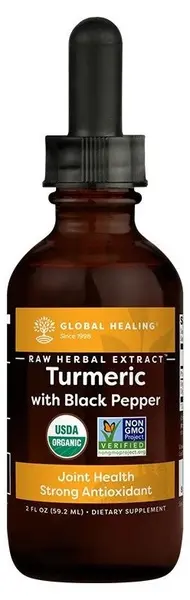 Turmeric with Black Pepper, 59,2 ml, Global Healing Center