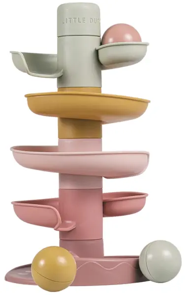 Turn spiralat cu minge Little Dutch - Pink
