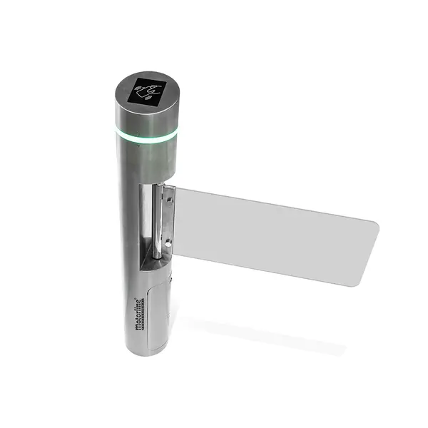Turnichet electromagnetic Motorline MTT01, bidirectional, 230 Vac, compatibil RFID, recunoastere faciala, cod de bare