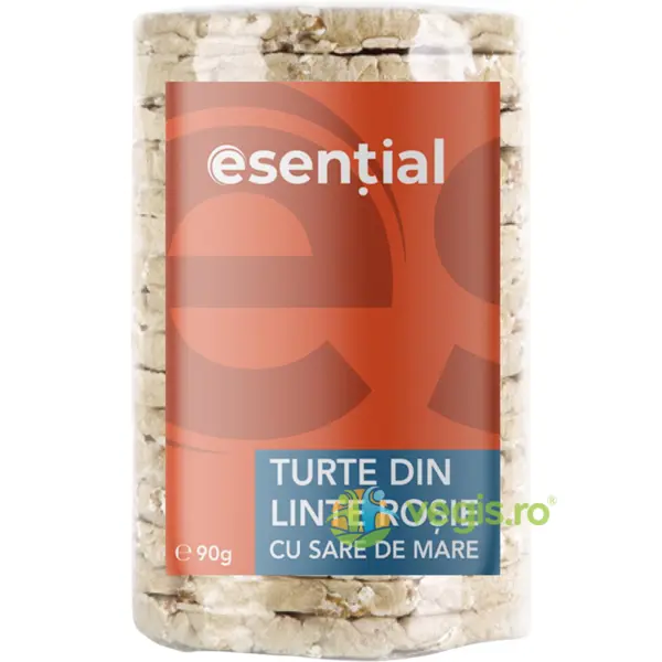 Turte din Linte Rosie cu Sare de Mare 90g