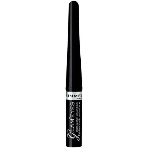 Tus de ochi lichid Glam'Eyes Professional 001 Black Glamour, 3.5ml, Rimmel London