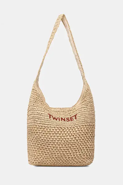 Twinset geantă de plajă pentru femei împletită