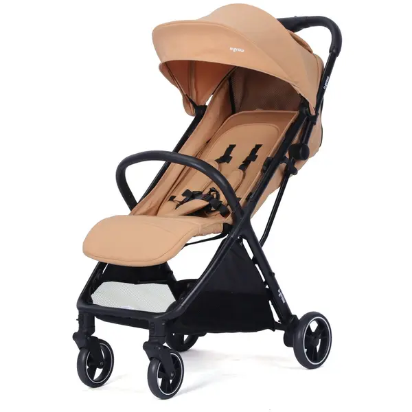 U-GROW Carucior sport U-Grow autofold, brownCarucior sport pentru bebelusi cu sistem autofold U-Grow, de la nastere, pana la 22 kg, Maro