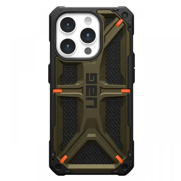 UAG Husa Monarch Series iPhone 15 Pro Kevlar Element Green