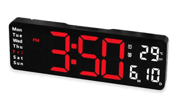 UB Ceas de perete / masa electronic RD A324 de 32cm afisaj rosu