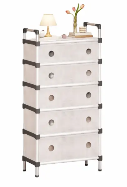 UB Comoda cu 5 sertare cadru metalic design modern organizator depozitare HY 7606