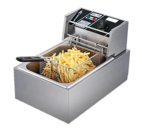 UB Friteuza Electrica Capacitate 6 litri din Inox Putere 2500W Uz Profesional sau Personal