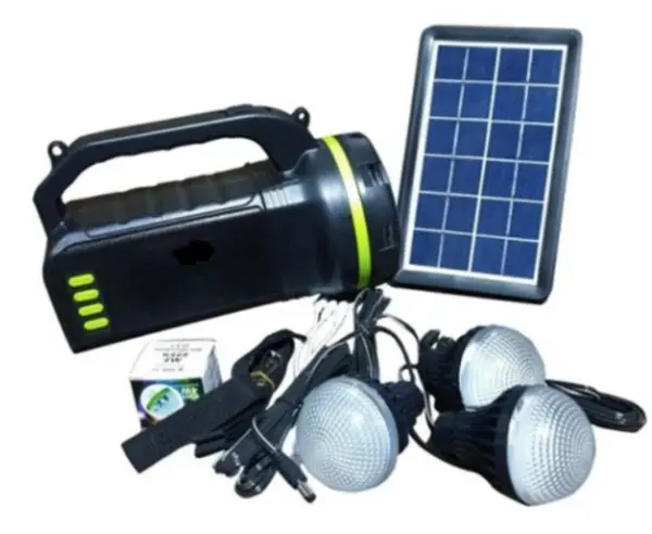 UB Kit Solar GDLite GD-2000A cu 3 becuri incluse, boxa cu Bluetooth si Radio XL
