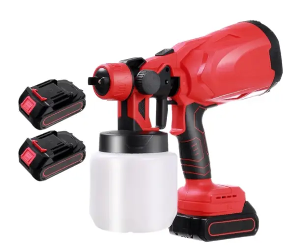 UB Pistol profesional de vopsit si zugravit electric 800 ml si 2 acumulatori 48V Portabil