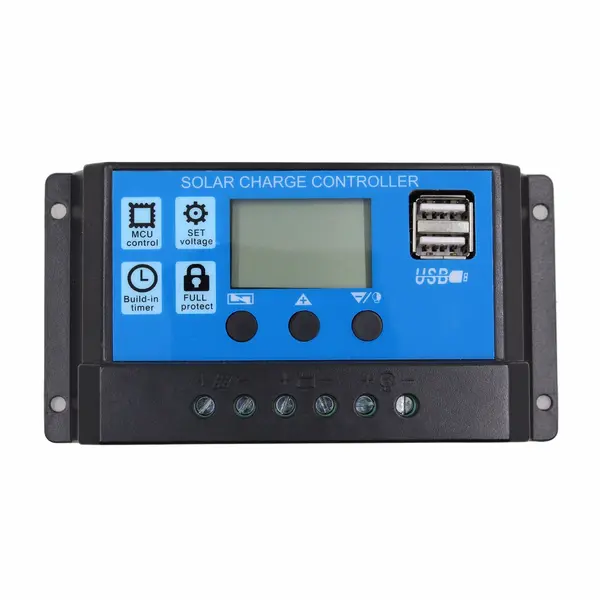 UB Regulator-controler solar PWM 10A 12V/24V 2 X USB si LCD