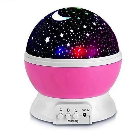 UB Star Master ROZ GLOB 360 Lampa de Veghe cu Proiector Rotativ Stele