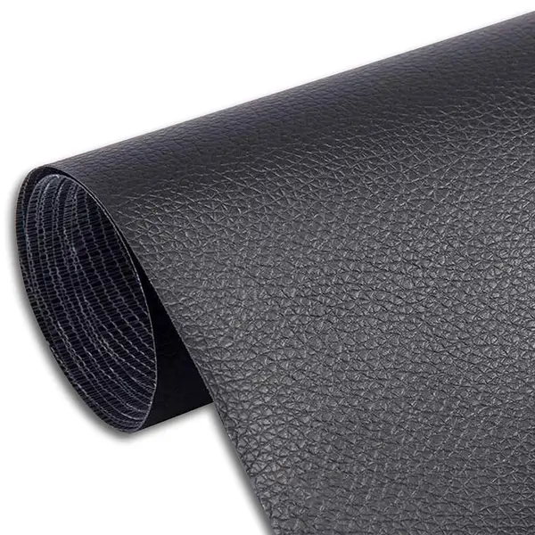 UB Sul autoadeziv LY din piele ecologica (imitatie piele) 0.45 x 3.0m NEGRU cu textura