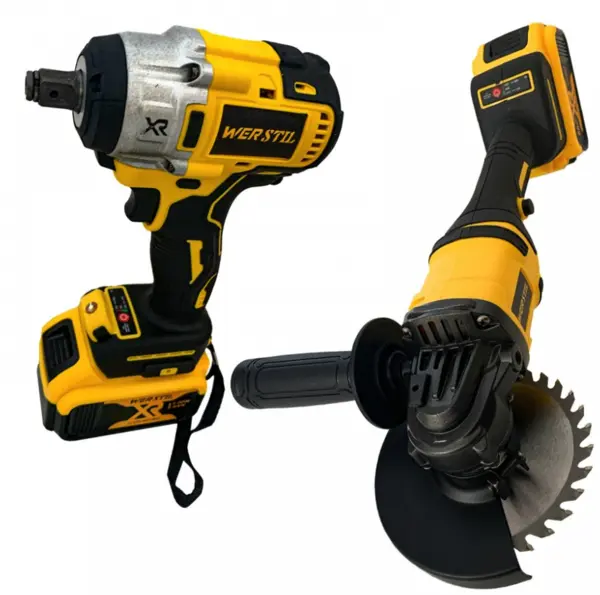 UB Trusa de Scule Werstil Pistol de Impact 320 Nm si Polizor Unghiular 2 Acumulatori 36 V 5 AH IRA