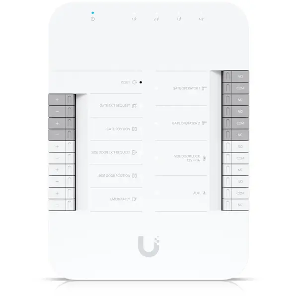UBIQUITI Hub de control pentru automatizarea portilor si barierelor auto, UBIQUITI UA-HUB-GATE, 5 porturi Gigabit Ethernet, PoE++, Alb