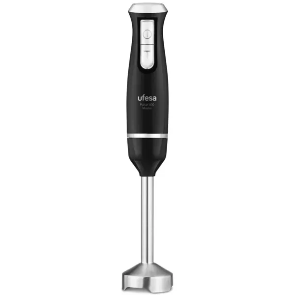 Ufesa Blender de mana Ufesa Pulsar 800 Master 800W, 2 viteze + Turbo, lama inox, picior metalic, Negru