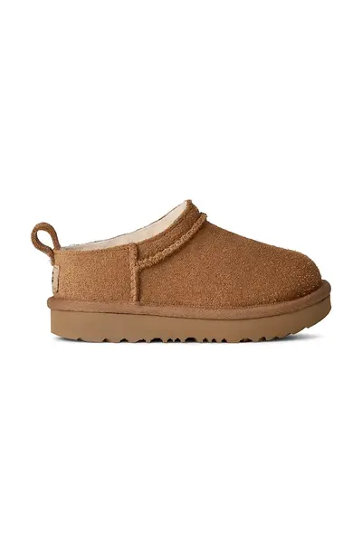 UGG cizme de iarnă pentru copii din piele întoarsă CLASSIC MICRO