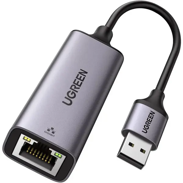 Ugreen ADAPTOR RETEA Ugreen, CM209 extern, USB 3.0(T) la port Gigabit RJ-45, negru