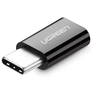 Ugreen ADAPTOR Ugreen, US157, USB Type-C(T) to micro USB(M), negru