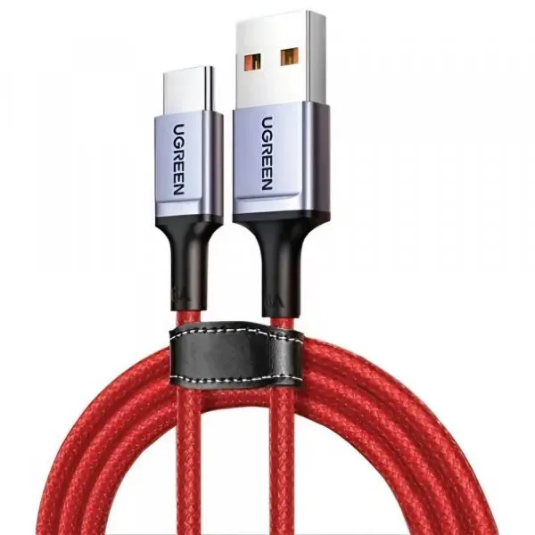 Ugreen Cablu Date si Incarcare USB-A - USB-C UGREEN US505, 60W, 1m, Rosu