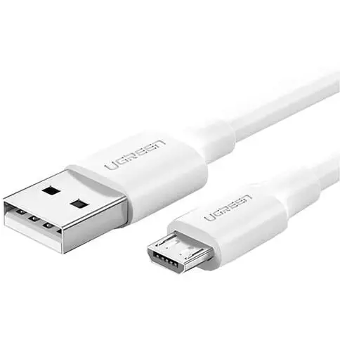 Ugreen Cablu USB-Micro, UGREEN, QC 3.0 2.4A 1.5m, alb