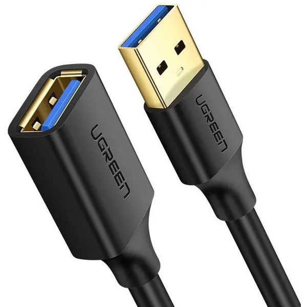 Ugreen Cablu USB Ugreen US129, prelungitor, USB 3.0, 5m, Negru