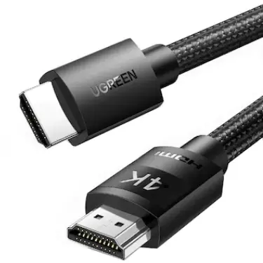 Ugreen CABLU video Ugreen, HD119 HDMI (T) la HDMI (T), rezolutie maxima 4K UHD (3840 x 2160) la 60 Hz, braided, 1m, negru 30999 - 6957303839995