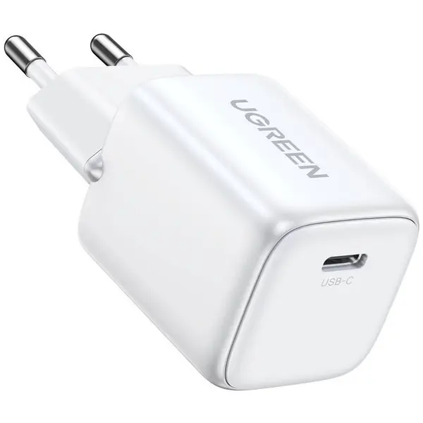 Ugreen Incarcator retea Ugreen Nexode Mini 30W, GaN, USB-C, PD, Alb